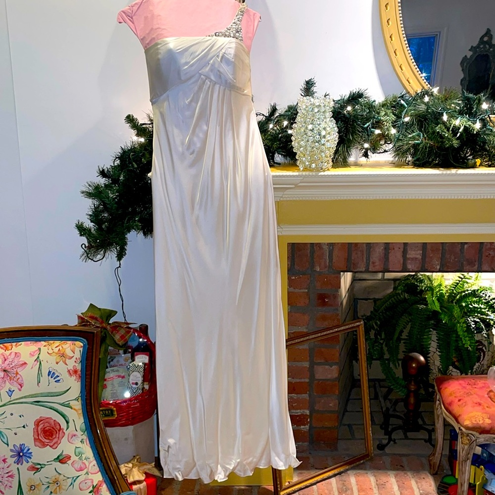 One strap gown